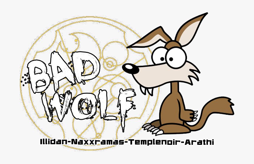 Bad Wolf / Guilde Wow Index Du Forum - Cartoon Wolf, HD Png Download