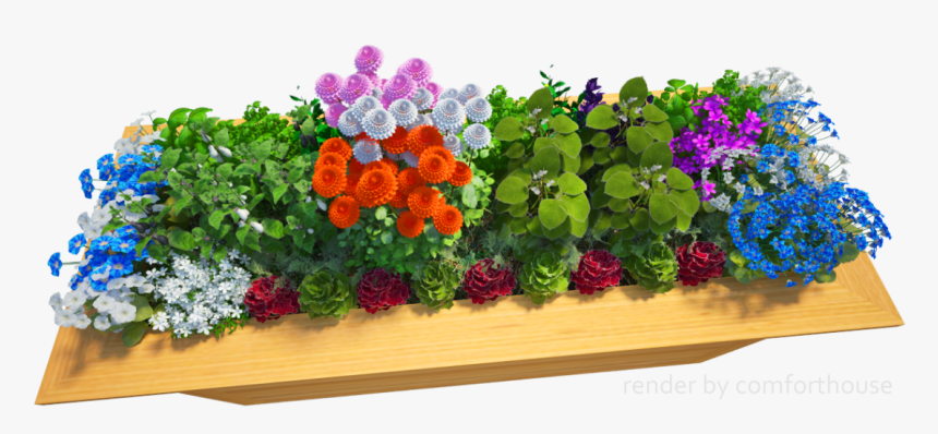 3d Decorative Flower Bed - Bouquet, HD Png Download