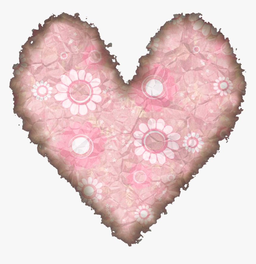 Pink Heart Petal - Heart, HD Png Download