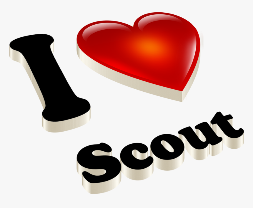 Scout Heart Name Transparent Png - Heart, Png Download