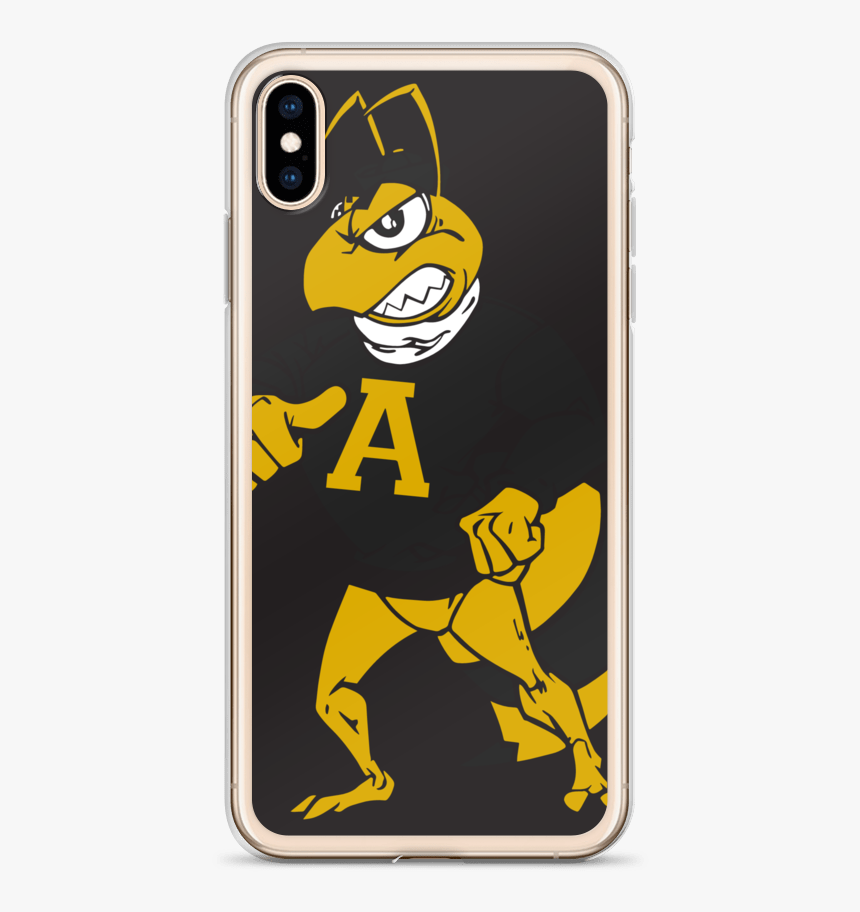 Hornet1case Mockup Case On Phone Default Gold Iphone - Iphone, HD Png Download