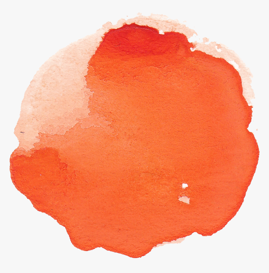Watercolor Orange Circle Png, Transparent Png