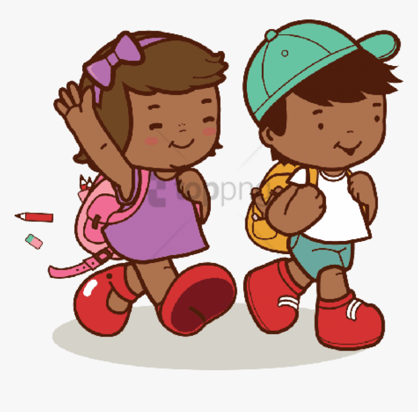 Walking Clip Art Transparent Background - Walk Clipart, HD Png Download