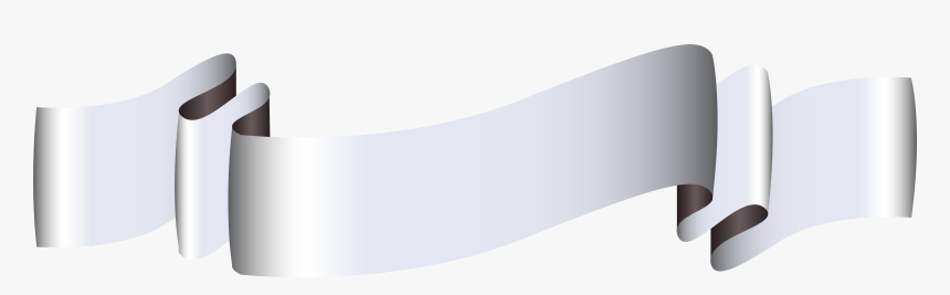 Silver Banner Ribbon Png , Png Download - Silver Banner Transparent Background, Png Download