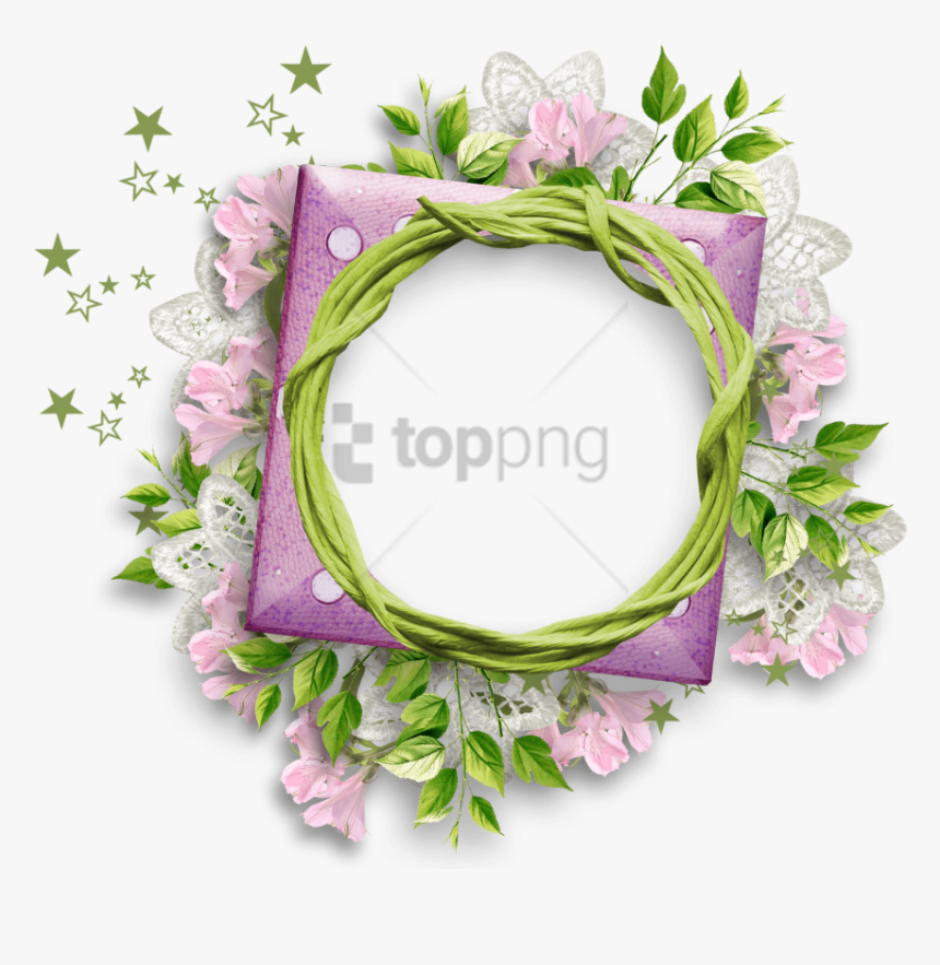 Free Png Flower Round Frame Png Image With Transparent, Png Download