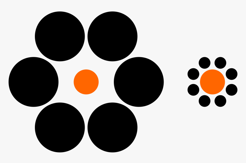 Example Of The Ebbinghaus Illusion - Cannes Lion Print Ad Winners, HD Png Download