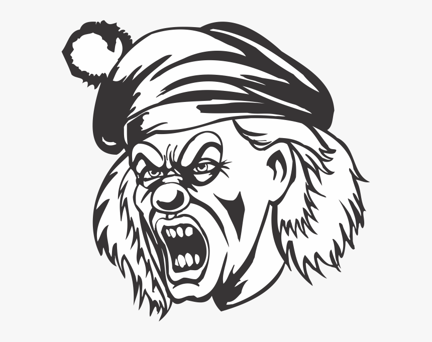 Evil Clown Decal - Illustration, HD Png Download