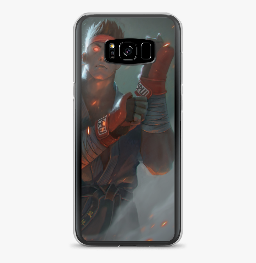 Dark Ryu Mockup Case On Phone Case On Phone Samsung - Iphone, HD Png Download