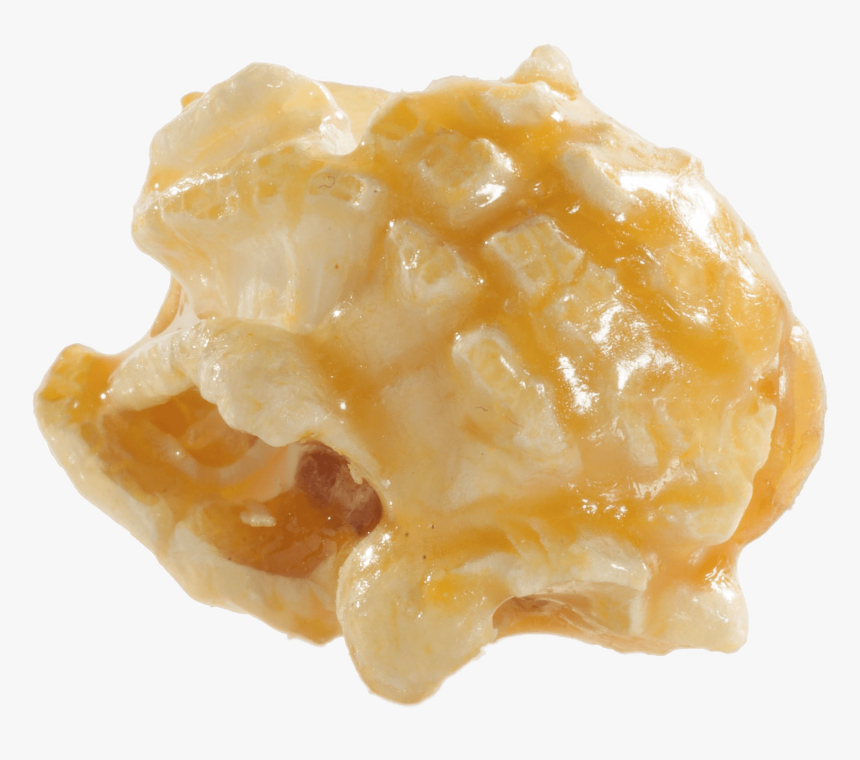 Caramel Popcorn Close Up - Orange Popcorn Transparent, HD Png Download