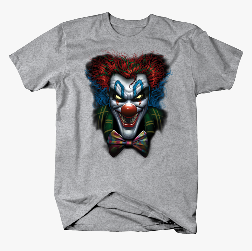 Evil Clown Looking At You Crazy Red Hair - Funny Mt Rushmore T Shirt, HD Png Download