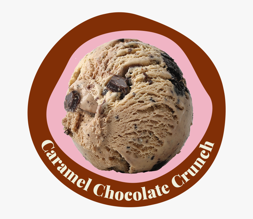 Caramel Choc Crunch - Caramel Chocolate Crunch Ice Cream, HD Png Download