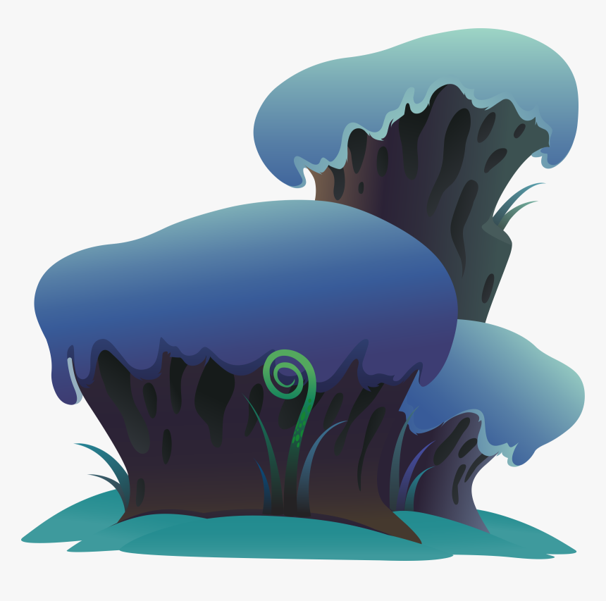 Glitch Clipart Big Rock - Platform Rocks Png, Transparent Png