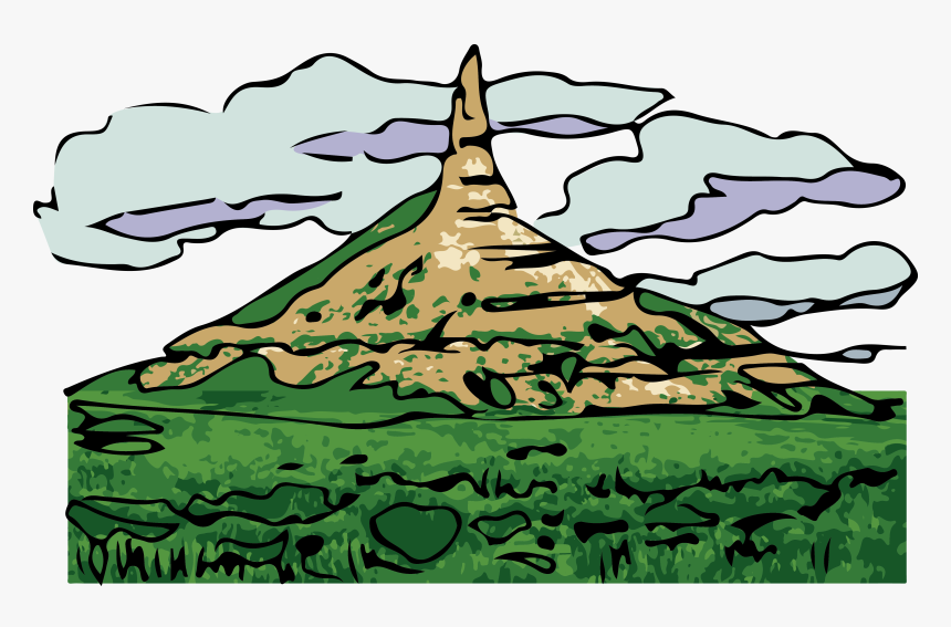 Landscape - Nebraska Chimney Rock Clipart, HD Png Download