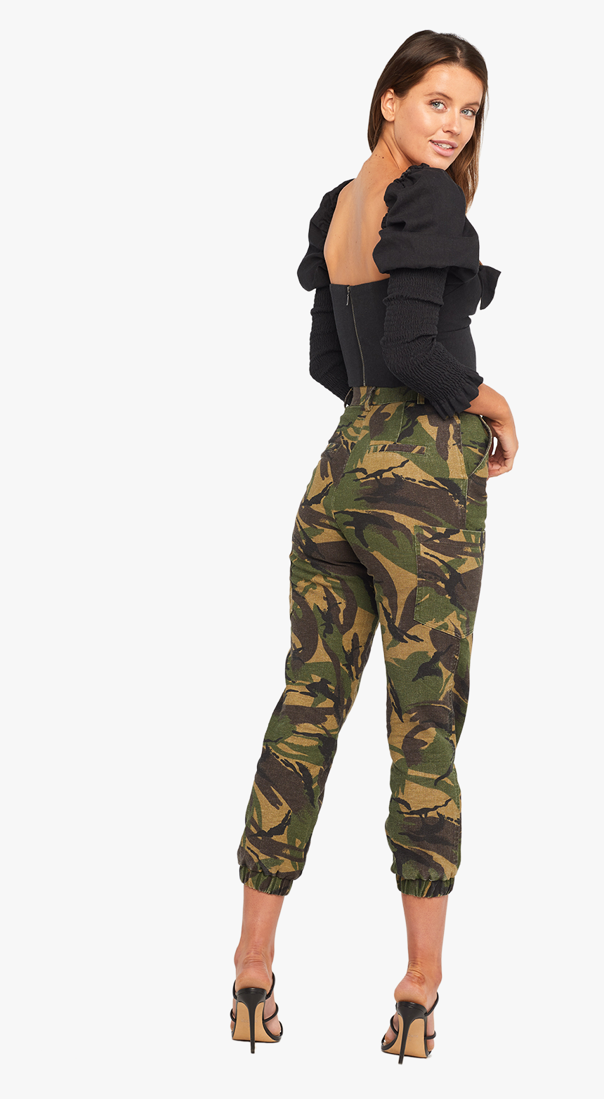 Safari Camo Pant In Colour Chive - Army, HD Png Download