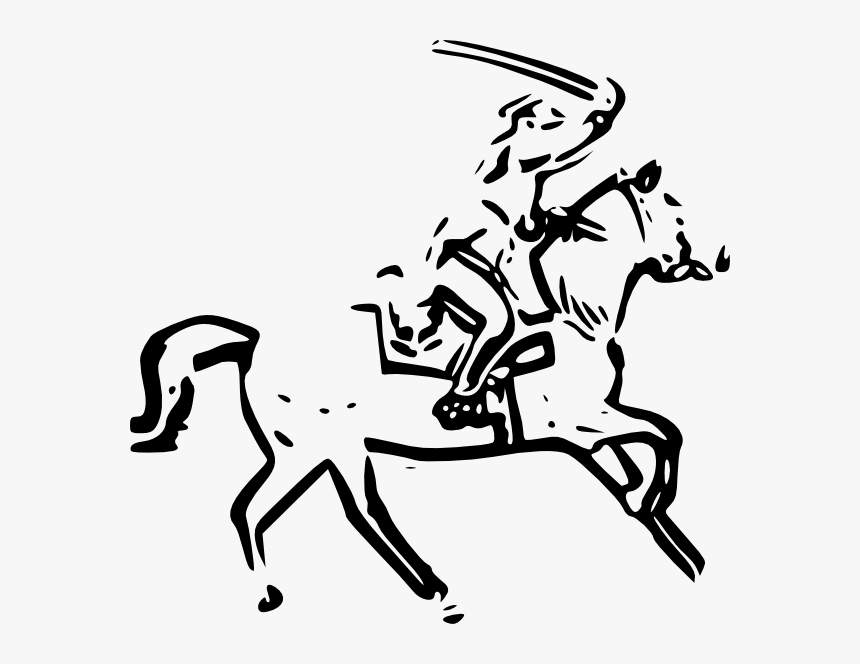 Warrior On Horse Logo, HD Png Download