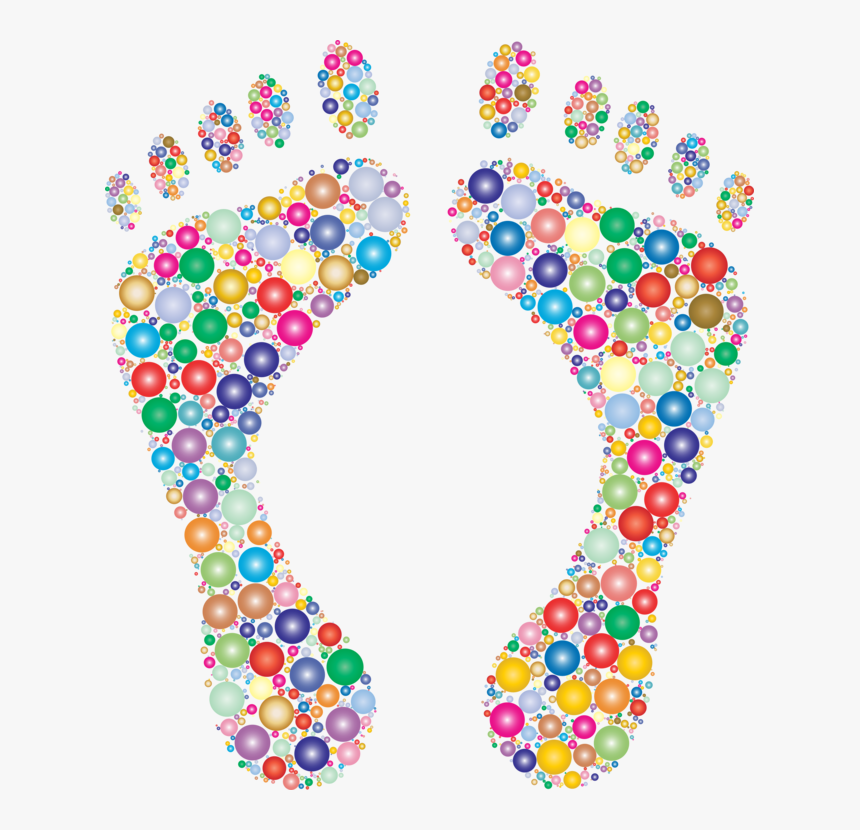 Heart,line,body Jewelry - Clip Art Footprints, HD Png Download