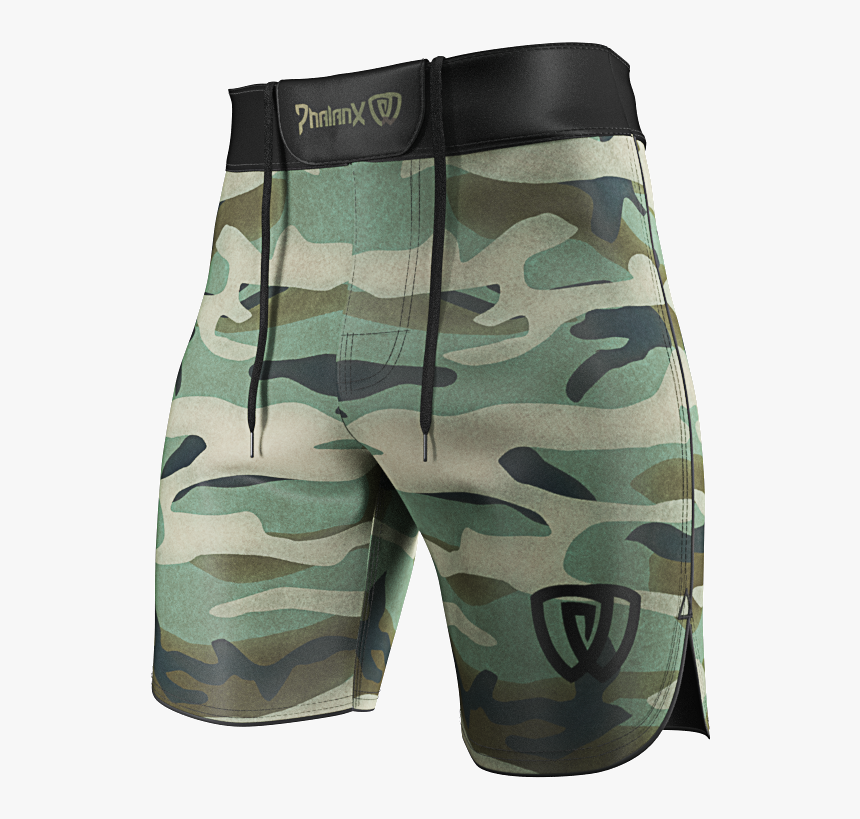 Phalanx Green Camo Fight Shorts, Perfect For Mma And - Camouflage Mma Shorts, HD Png Download