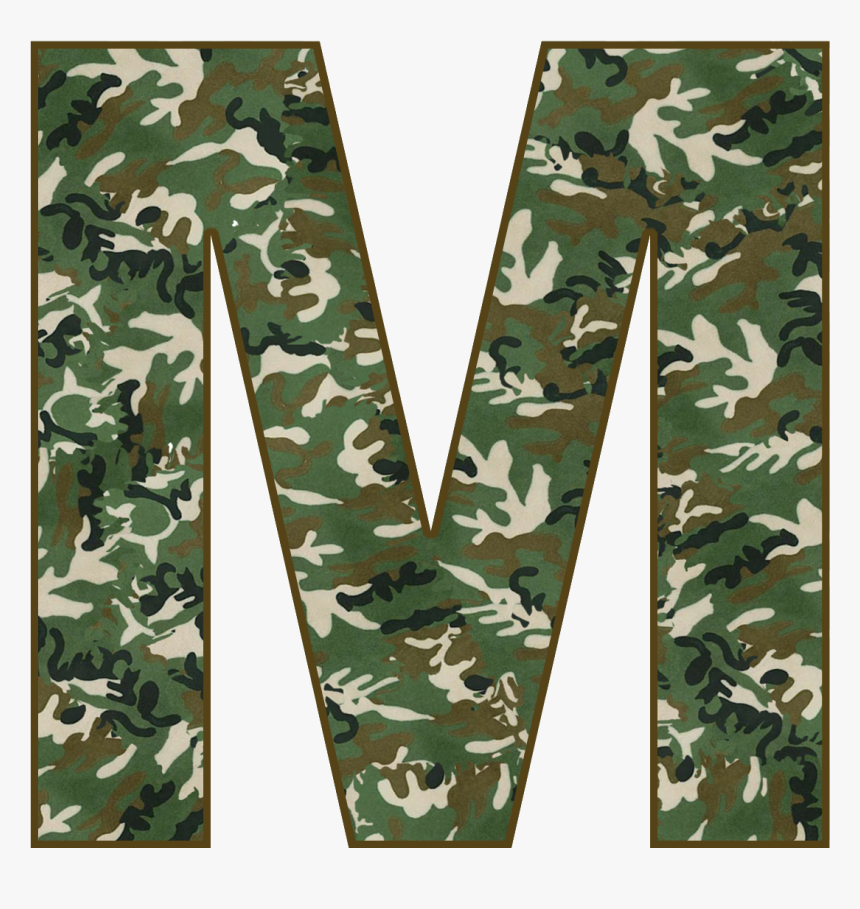 Transparent Camouflage Clipart Background - Camouflage Letter N, HD Png Download
