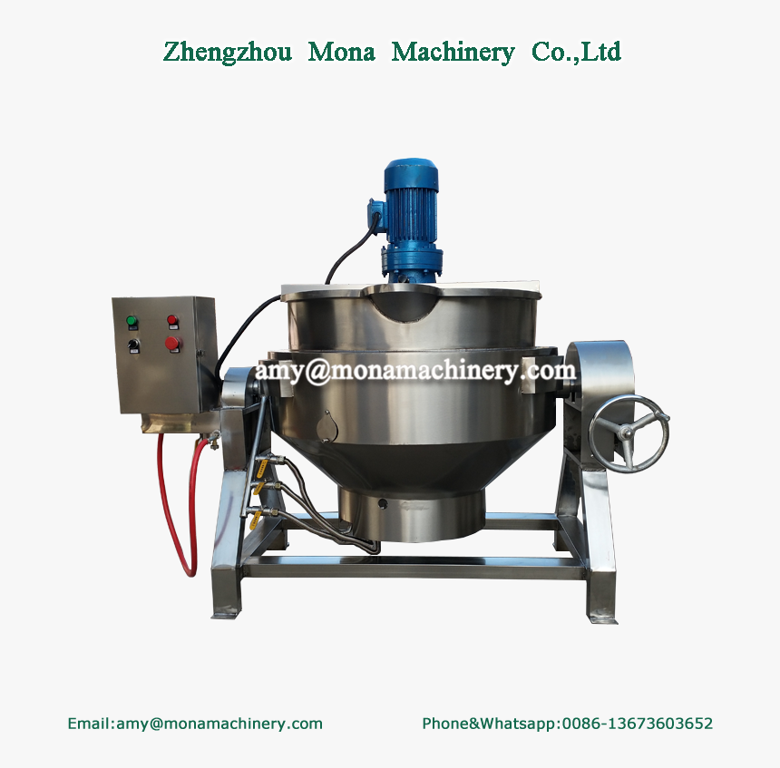 Cooking Pot With Mixer/industrial Electric Cooking - Machine, HD Png Download