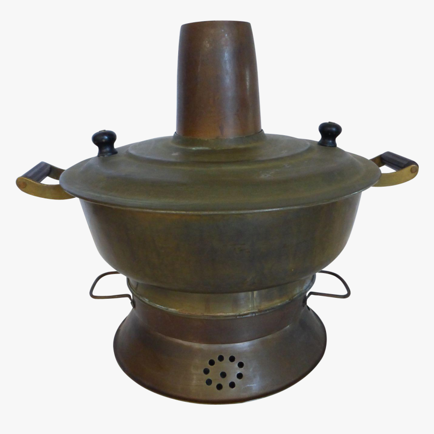 Antique Chinese Brass Hot Pot Cooking Pot - Chinese Brass Hot Pot, HD Png Download