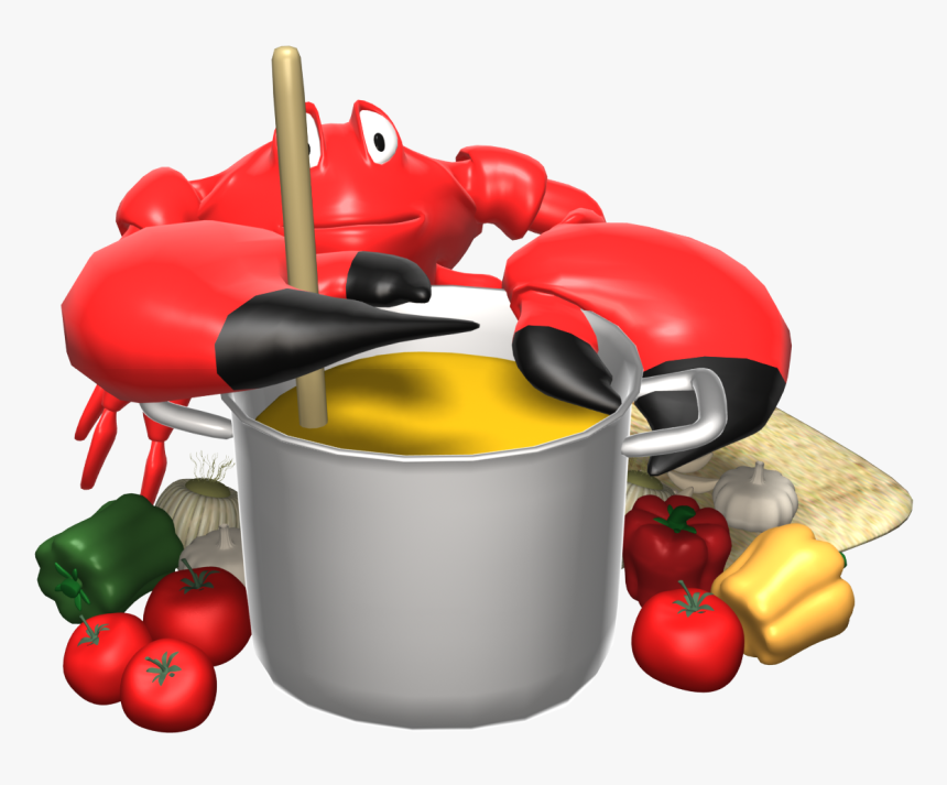 Black Png Cooking Pan Bite Me - Crab Soup Clipart, Transparent Png