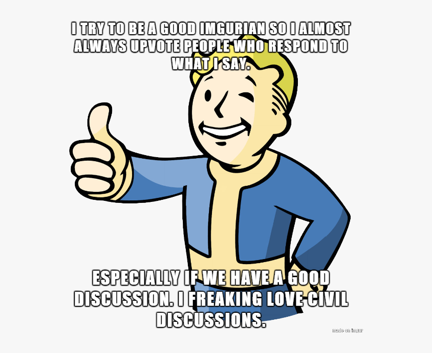 Imgur Is A Nice Place - Vault Boy Hd, HD Png Download