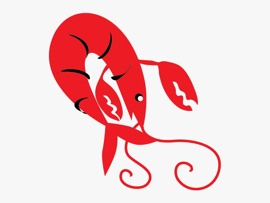 Red Crawfish Vector Clip Art - Clip Art Crawfish Graphic, HD Png Download