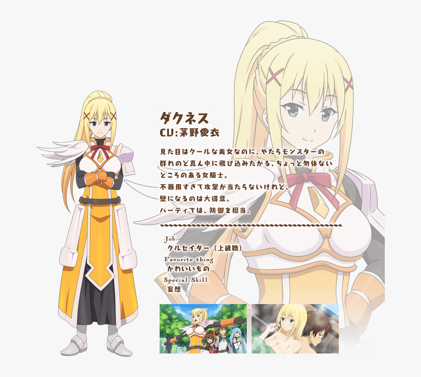 Clip Art Konosuba Video Game - 為 美好 的 世界 獻 上 祝福 十字 騎士, HD Png Download
