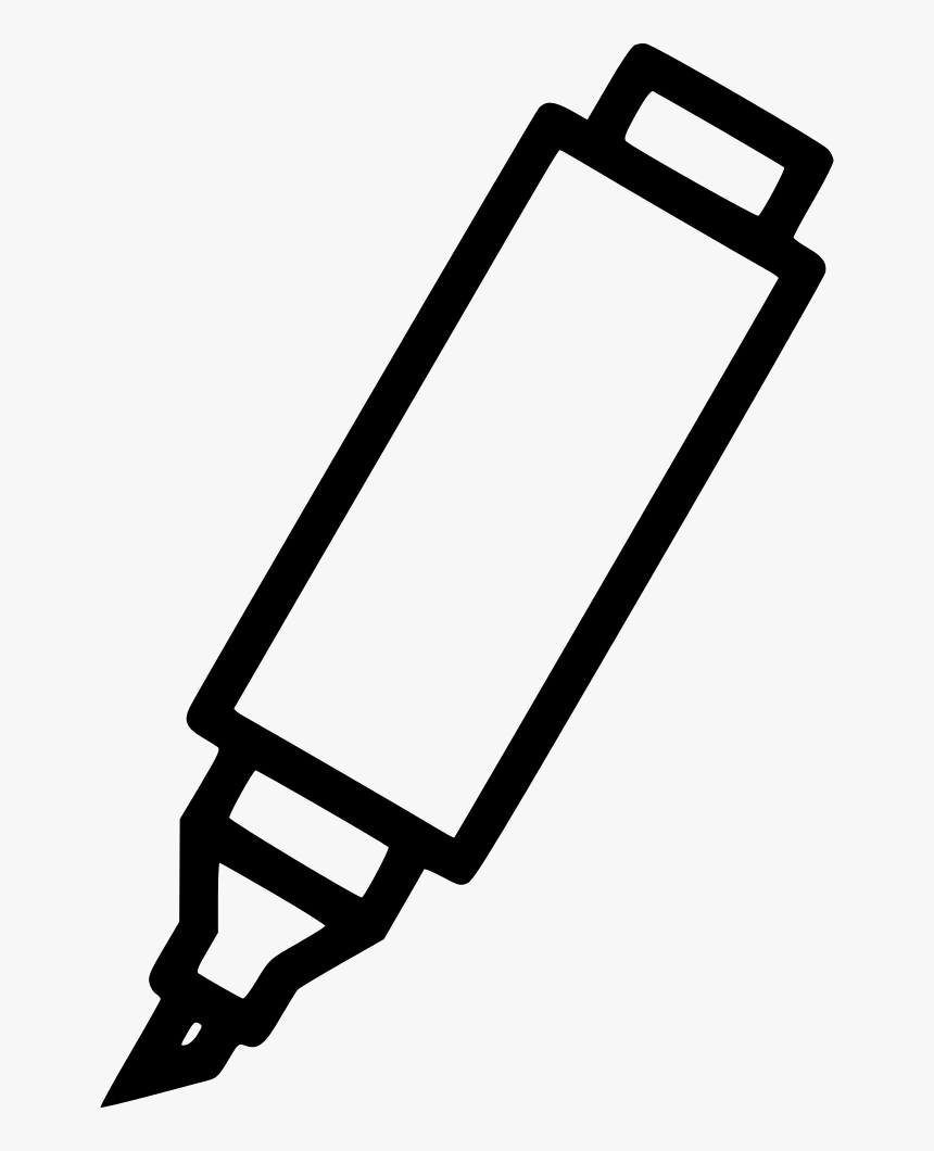 Marker Paint Tube Highlighter Stationary Material Equipment - Vector Graphics, HD Png Download