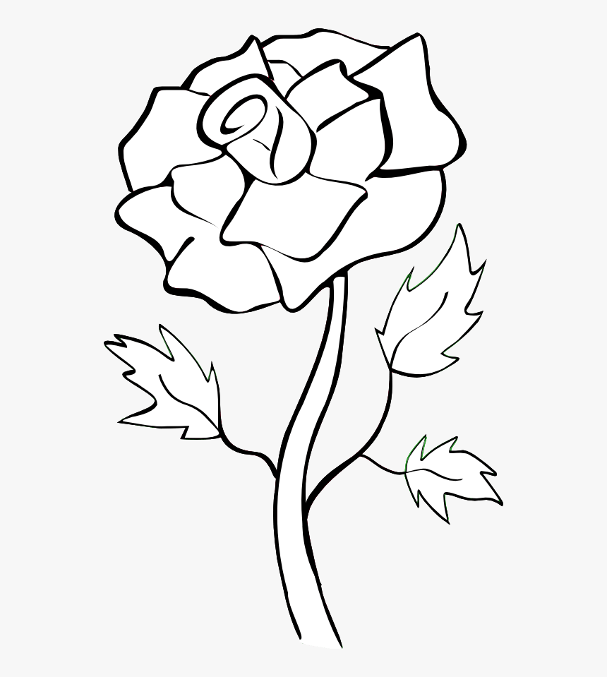 White Rose Silhouette Clip Art Clipart Free Download - White Rose Silhouette Png, Transparent Png