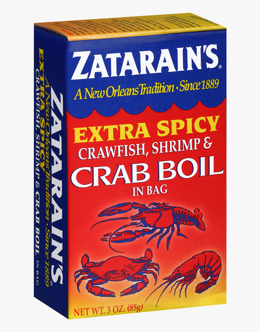 Extra Spicy Crawfish Shrimp And Crab Boil In Bag - Zatarain's, HD Png Download