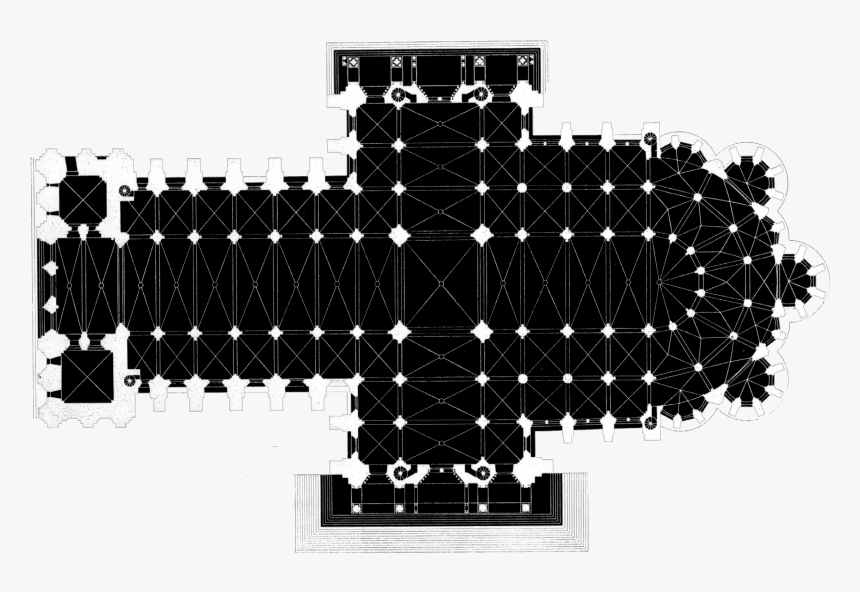 Notre Dame De Chartres Exterior - Illustration, HD Png Download