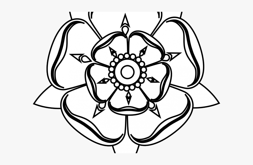 Black And White Rose Clipart - Mary Magdalene Rose Symbol, HD Png