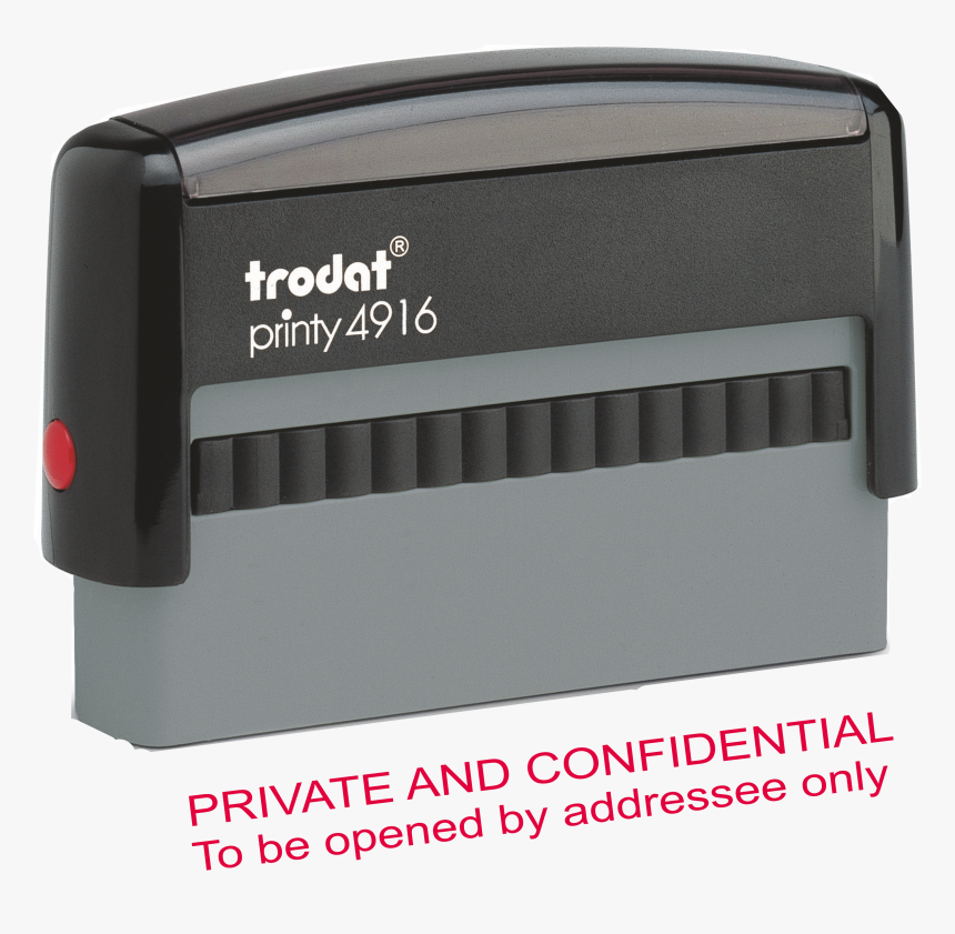 Private And Confidential To Be Opened By Addressee - Trodat Printy, HD Png Download