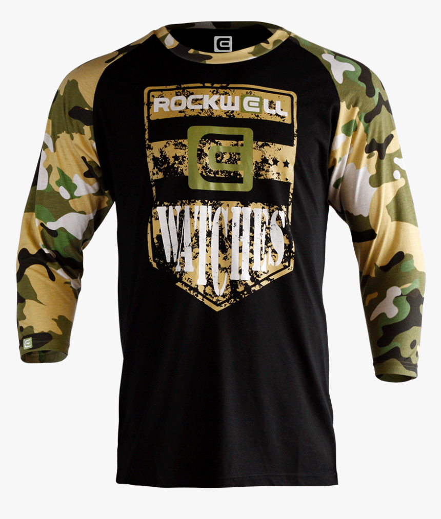 Men S Shield Slugger Camo 
 Class - Long-sleeved T-shirt, HD Png Download