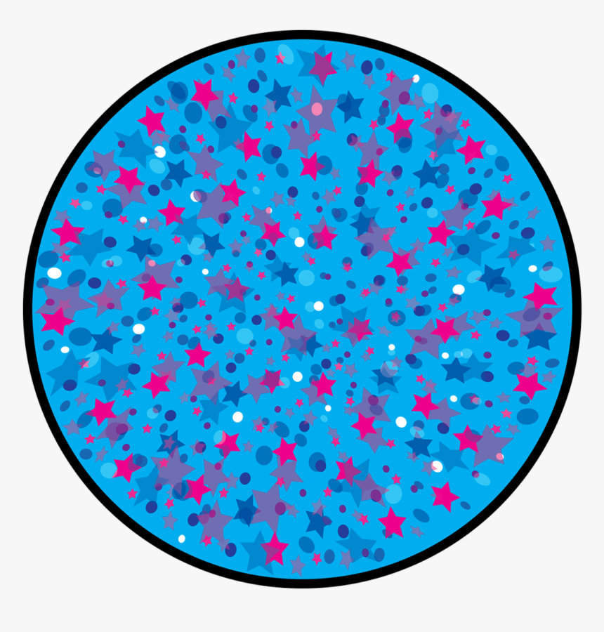 Apollo Design C2-1163 Confetti Starfield Glass Pattern - Circle, HD Png Download