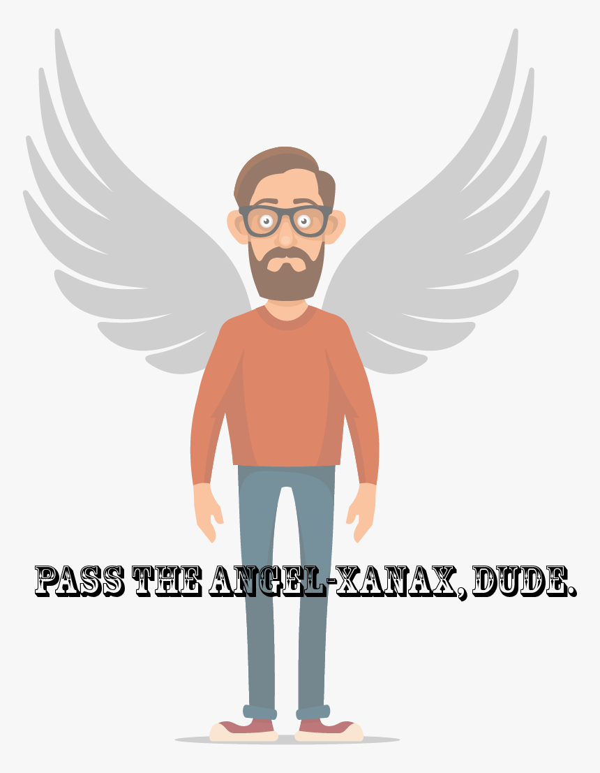 My Guardian Angel Must Be Having A Breakdown - Vector Graphics, HD Png Download
