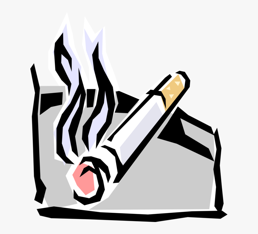 Cigarettes Vector Ashtray, HD Png Download