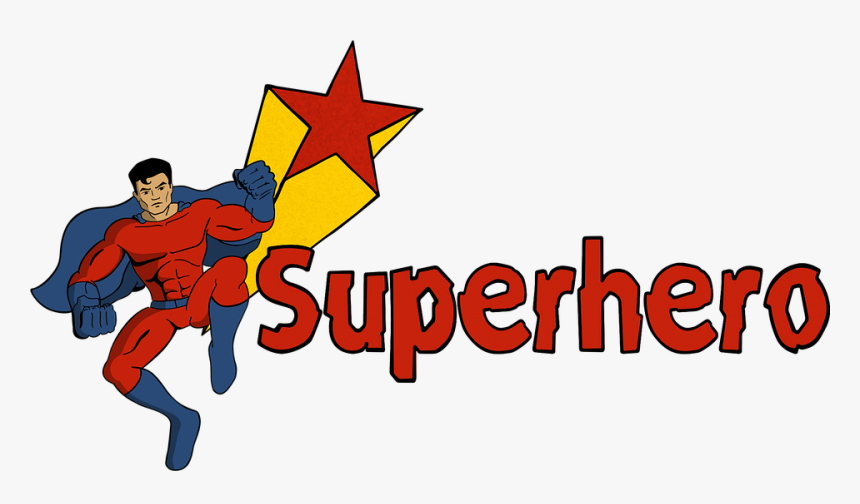Superhero, Pop Art, Cartoon, Animation, Message, Star - Super Hero, HD Png Download