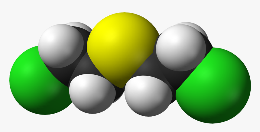 Sulfur Mustard 3d Vdw - Sulphur Mustard, HD Png Download