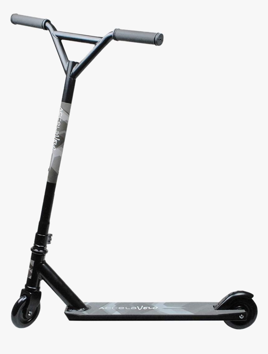 Accelavelo Stealth Black Stunt Scooter, HD Png Download