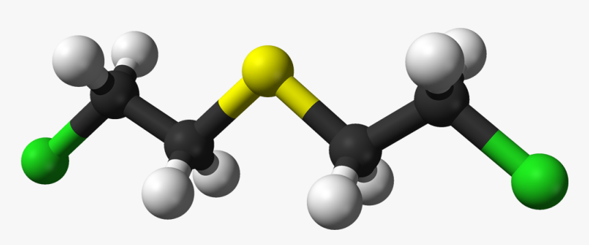 Sulfur Mustard 3d Balls - Mustard Gas Chemical, HD Png Download