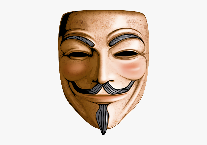 Guy Fawkes Mask - Ar Mask Png, Transparent Png