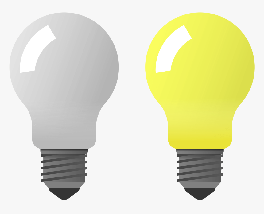 Bulb Clipart Lamp Pencil And In Color Bulb Clipart - Light Bulb On Off Png, Transparent Png