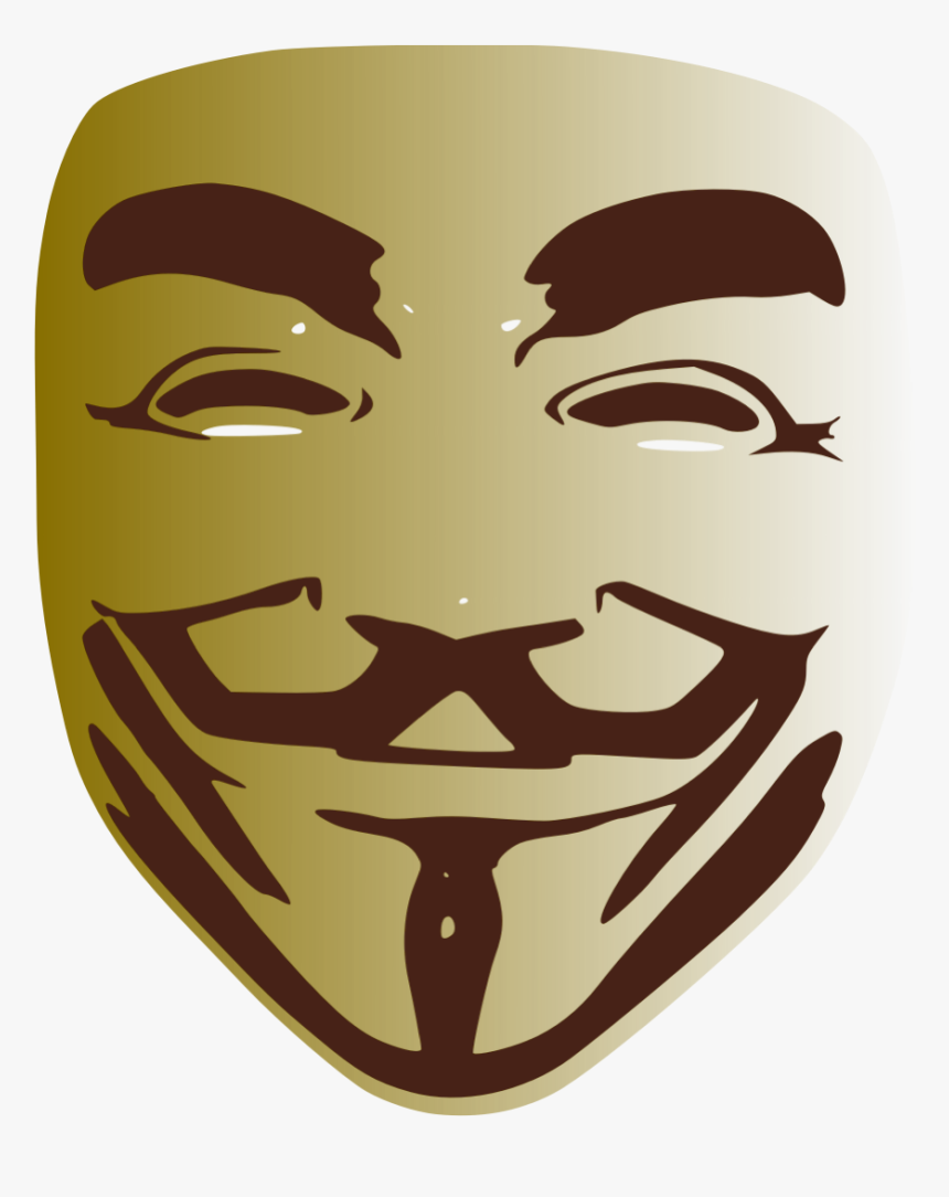 Anonymous Guy Fawkes Mask Clip Art - Mask Sticker New, HD Png Download