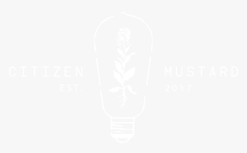 Citizen Mustard Final Logo Wht Full - Johns Hopkins Logo White, HD Png Download