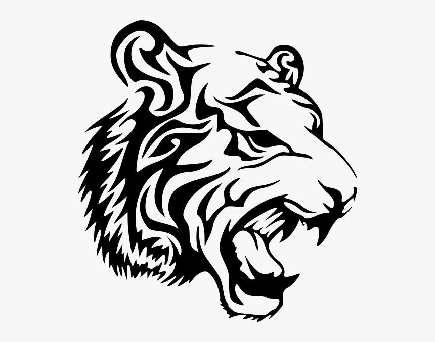 Tribal Tiger Vector, HD Png Download