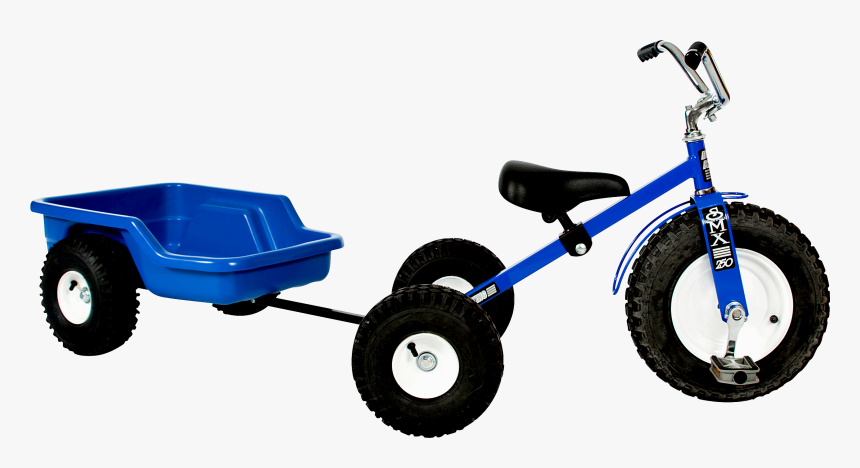 Blue Children S Trike/blue Cruiser Cart - Tricycle, HD Png Download