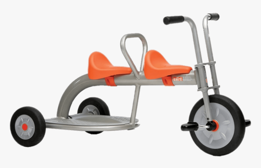 Tricycle With Double Seating - Triciclos Png, Transparent Png
