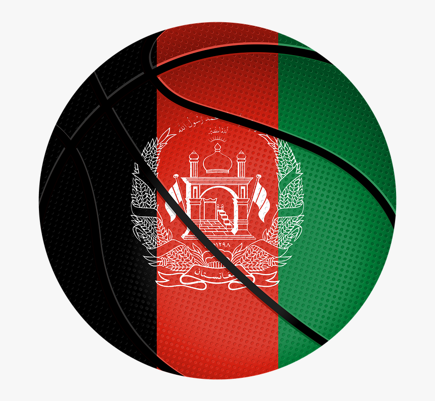 Basketball Ball, Iran, Tajikistan, Afghanistan, India - Афганистан Флаг, HD Png Download